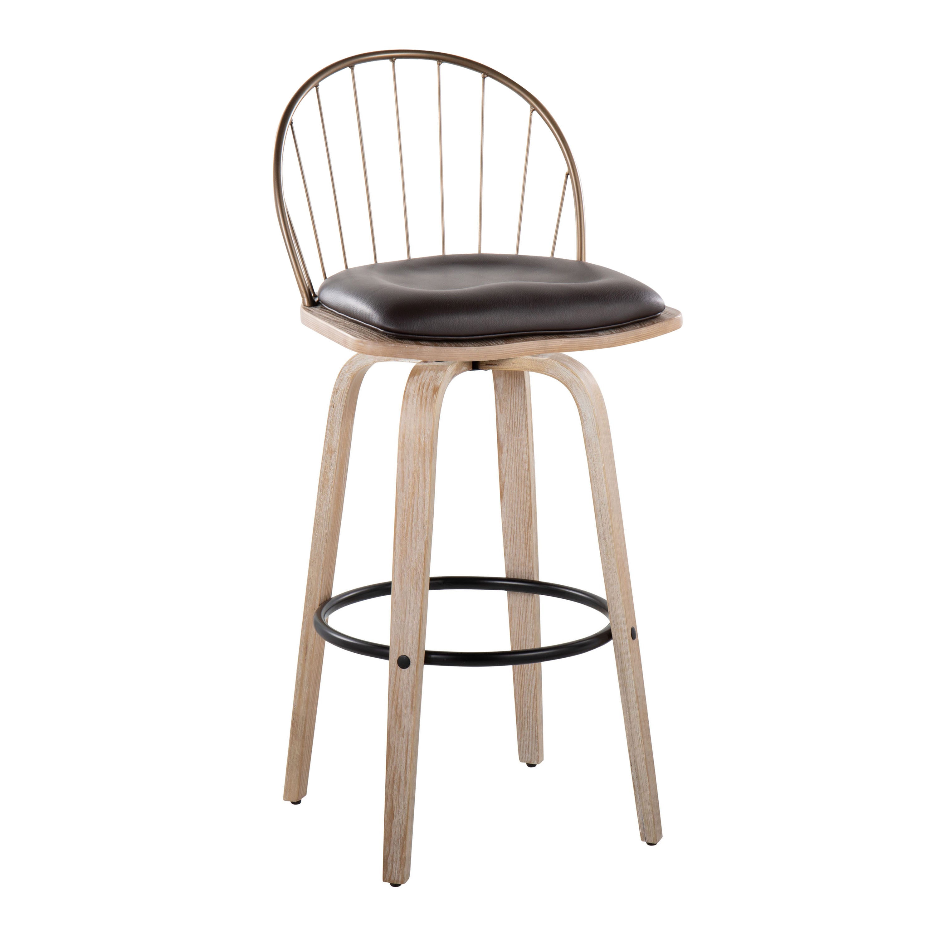 30" Urban Fixed-Height Barstool with Swivel