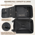 Hardside Luggage Set 5 Piece with Bags