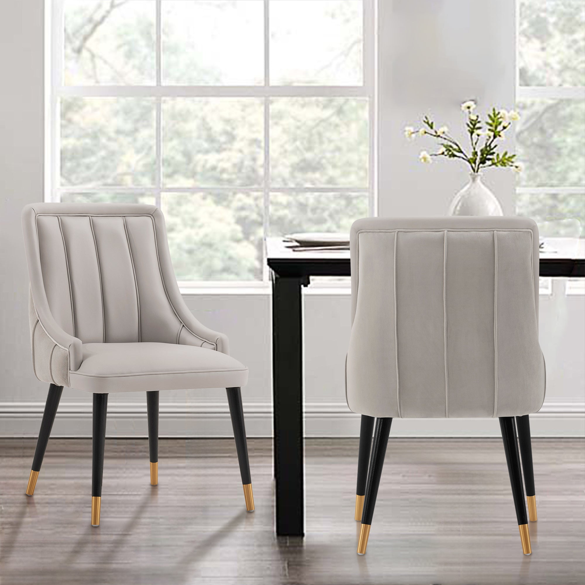 Eda Wood Upholstered Dining Chair
