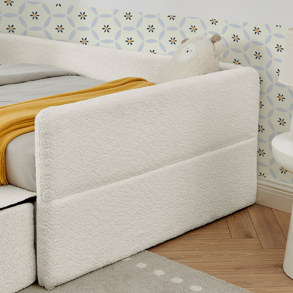 Twin Size Safe Cozy Multi-Functional Kids Bed