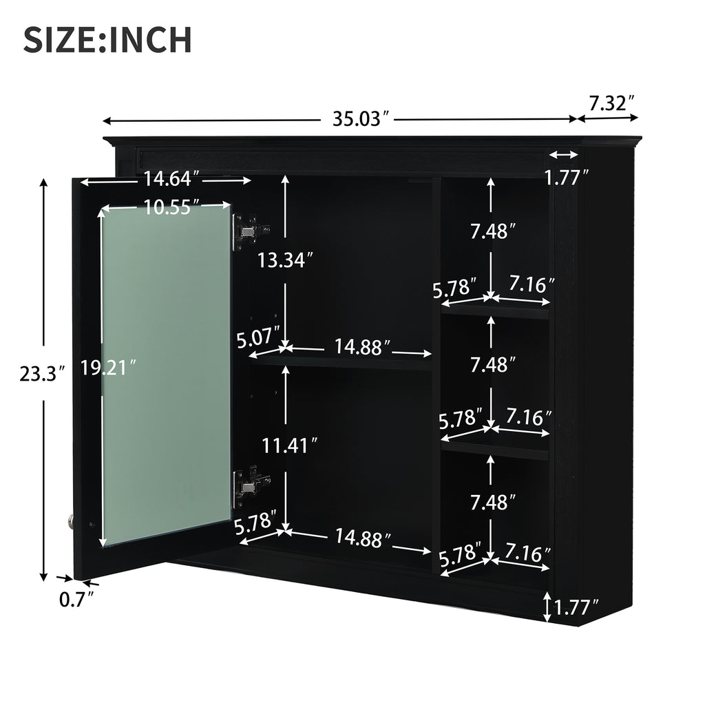 36'' Bathroom Vanity with Medicine Cabinet