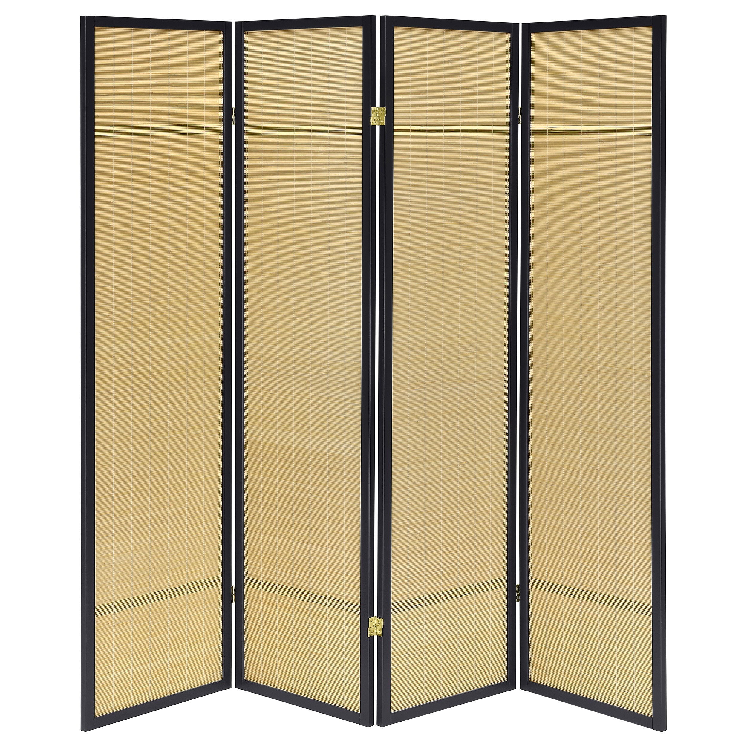 Pearce 4-panel Bamboo Room Divider Folding Screen Natural-