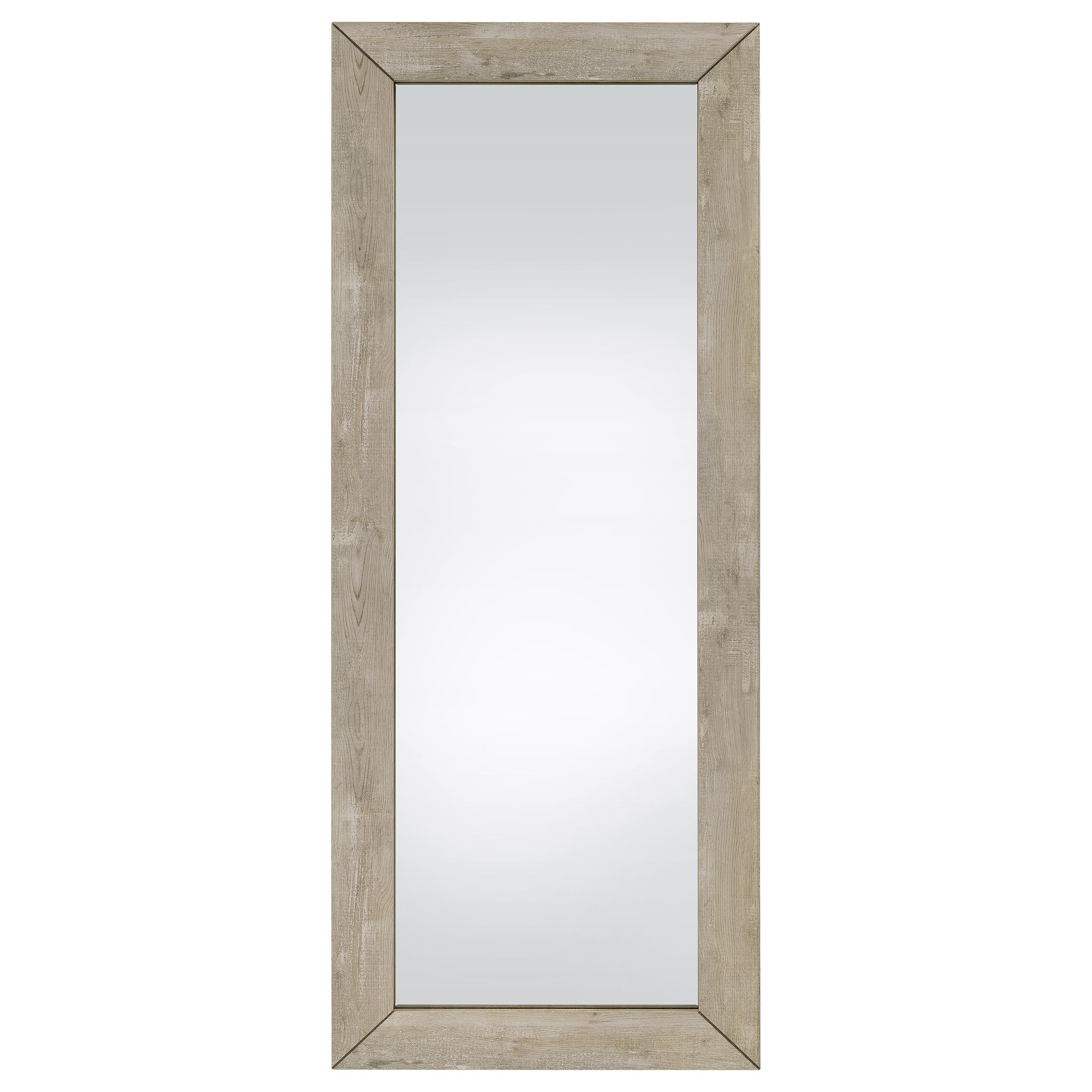 Cadence Tempered Glass Full Length Mirror Grey Washed Oak-