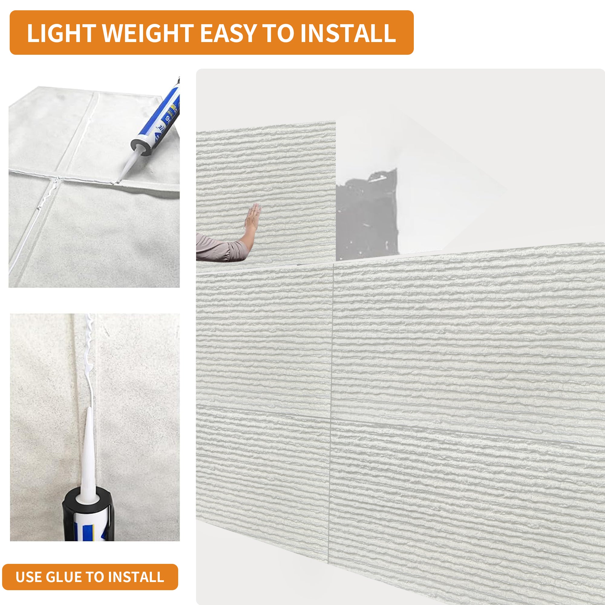 3D Faux Stone Wall Panels – 12 PCS PU Wainscoting Panel for Interior Wall Decor