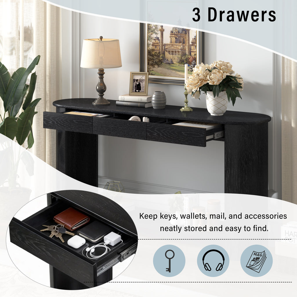 U_Style 59.8'' Modern Console Table