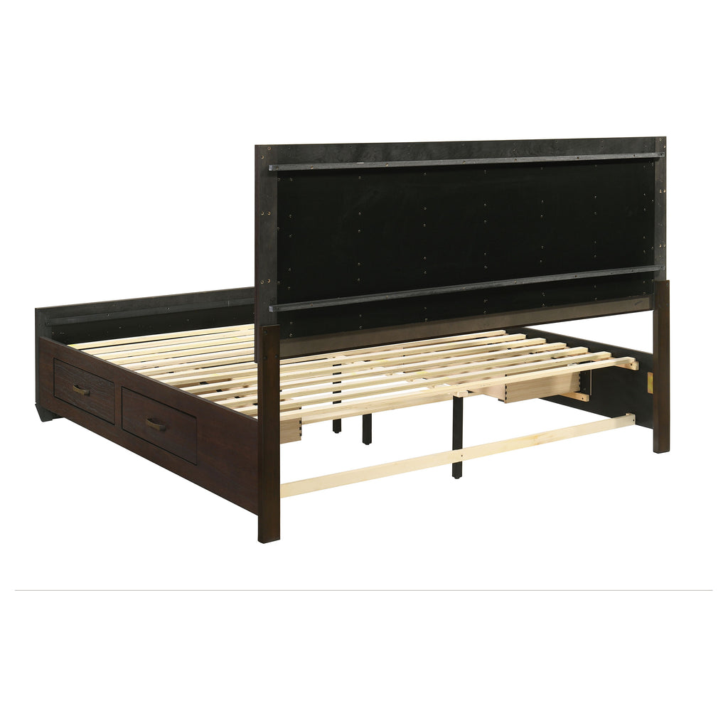 Oatfield Dark Cocoa 5-Piece Eastern King Bedroom Set