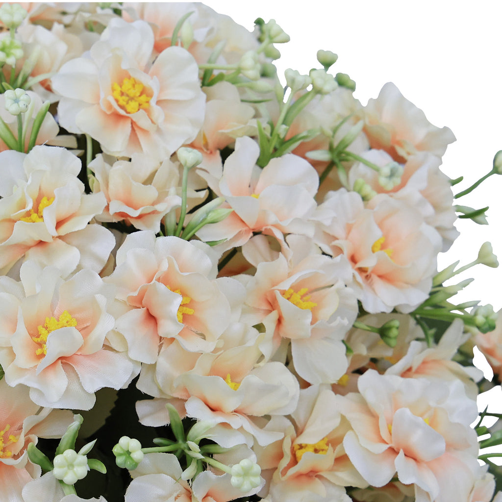 24-Inch Faux Flower Artificial Snow Lotus Potted Plant