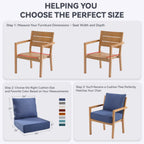 6" Thicker Outdoor Chair Cushion