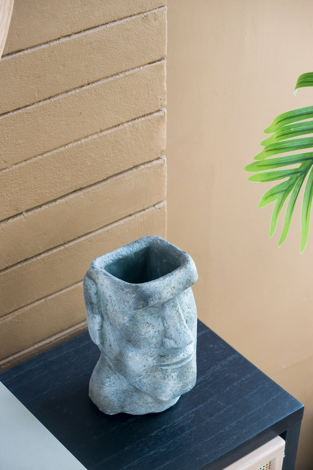 Easter Island Cement Planter - 9"