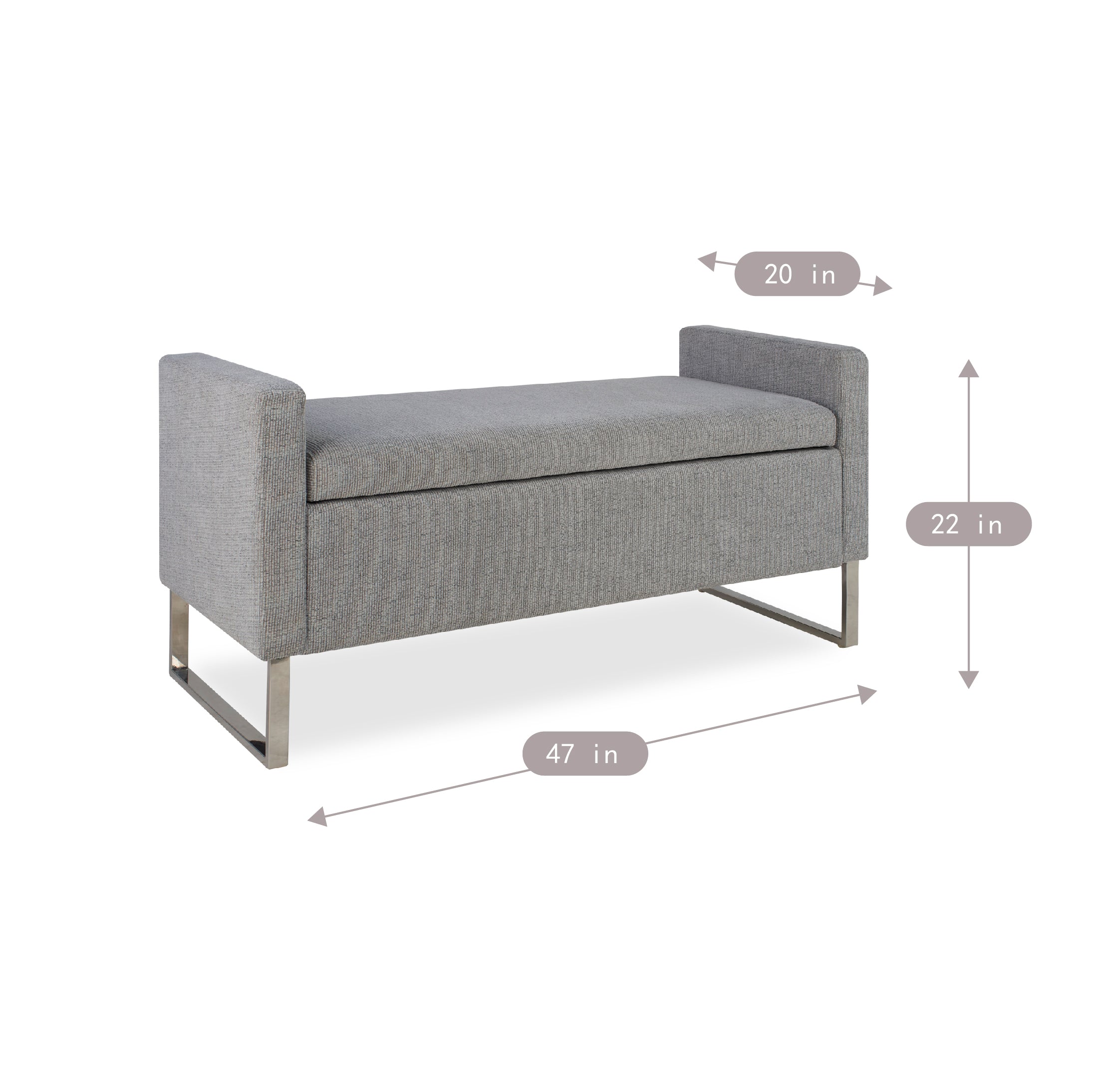 47" Ottoman with Storage