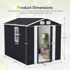 Campcraft 8x6 FT Outdoor Storage Shed