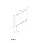Malco Vanity & Dresser Mirror