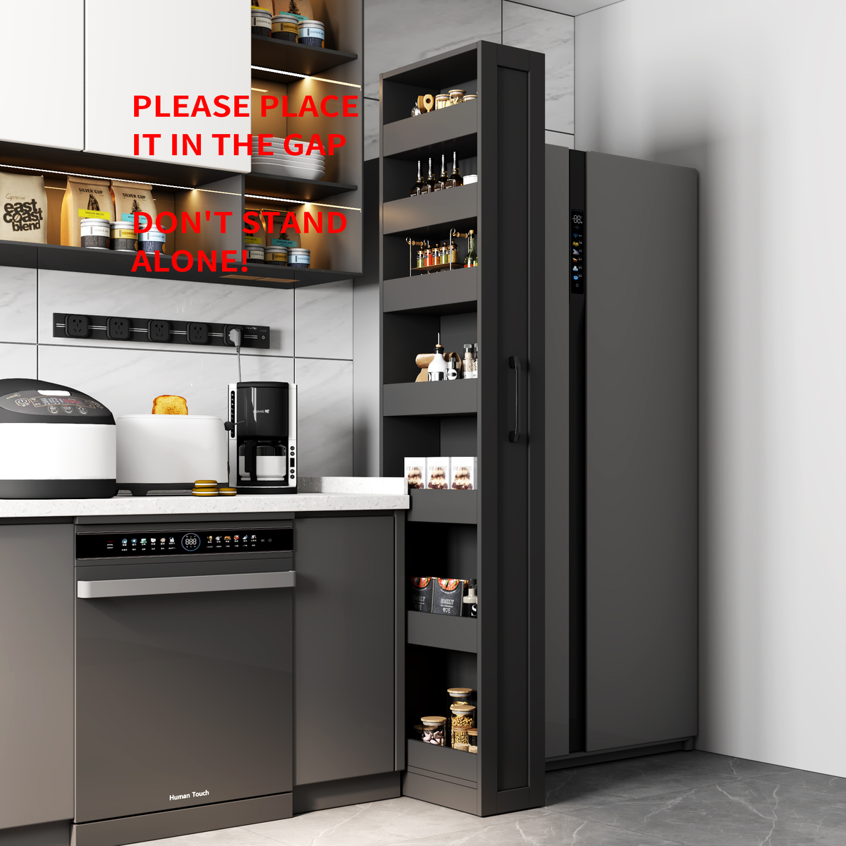 7 Tier Multi-Functional Pull-Out Storage Shelf