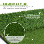 5'x4' Golf Hitting Mat with Cross Stance Guide