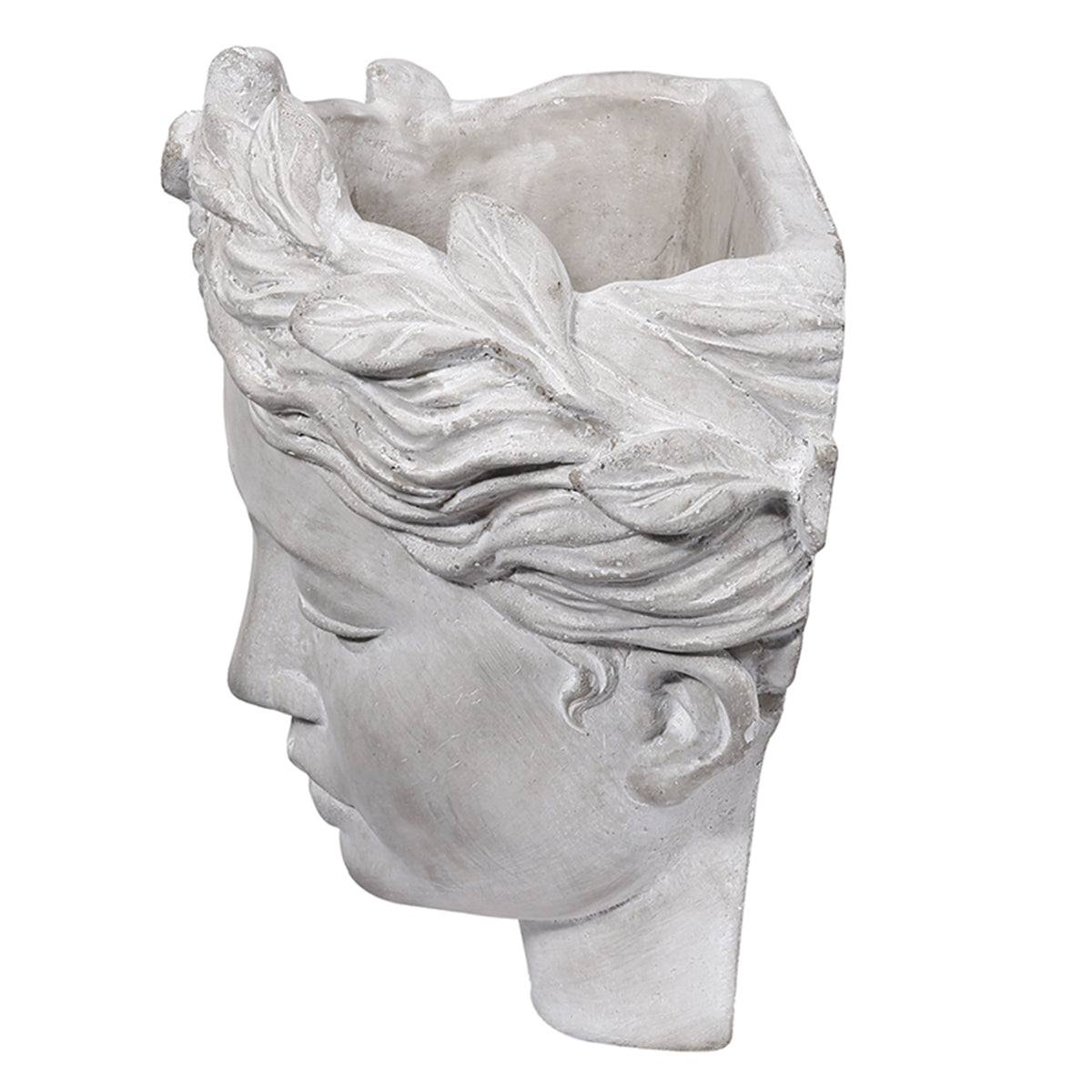 Small Visage Cement Wall Planter Wall Vase