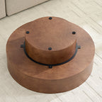 Faux Burl Wood Pattern Decal Coffee Table