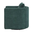 Sutton Peacock Swivel Barrel Chair