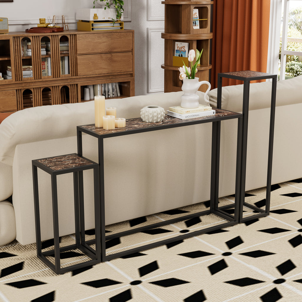 3-Piece Set of Narrow Tables