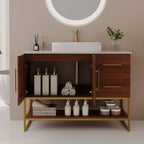 36" Modern Bathroom Vanity with Ceramic Vessel Sink