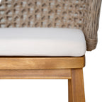 Outdoor Acacia Wood Bar Stools (4 PCS)