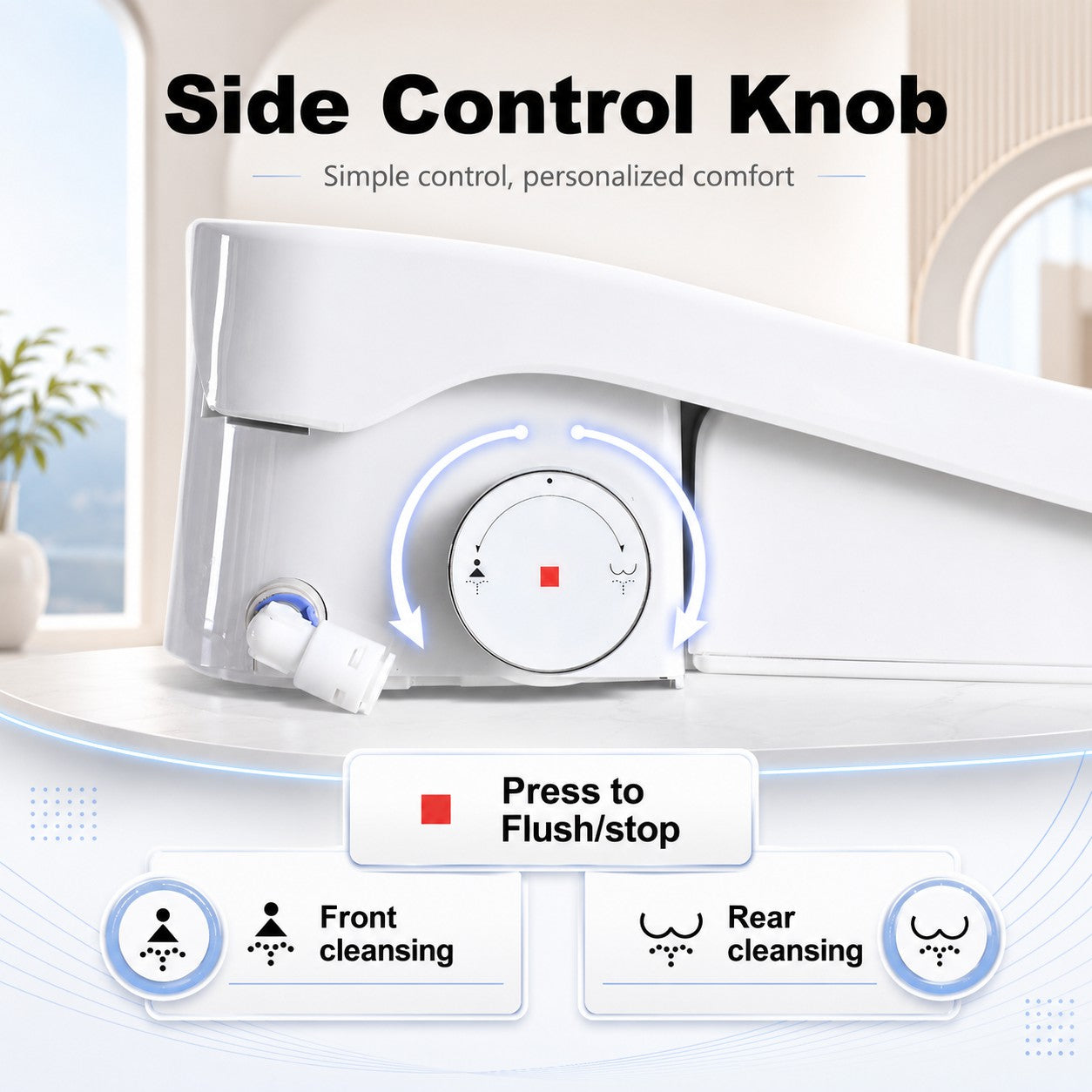 Smart Bidet Toilet Seat with Adjustable Heated Features