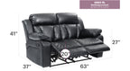 Daria G683-RL Reclining Love Seat