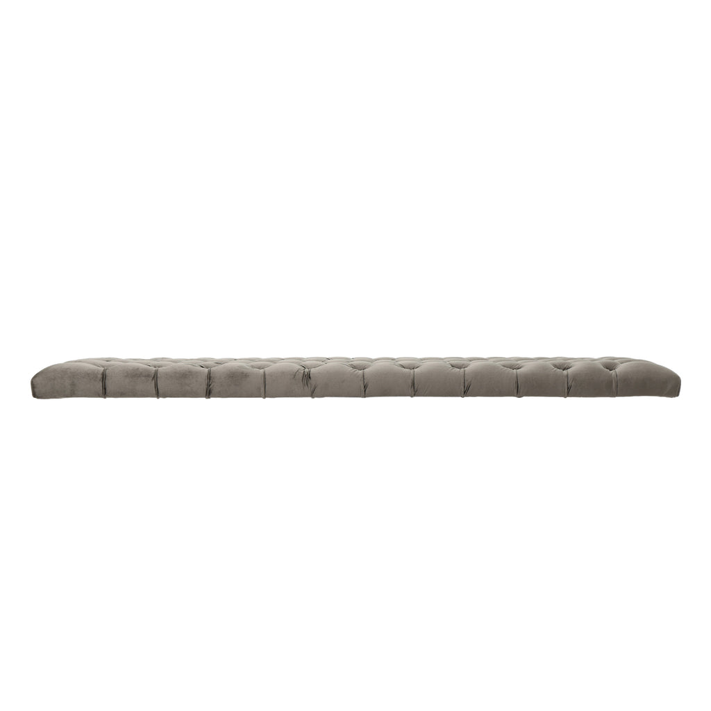 Tufted Upholstered Queen Size Bed Headboard