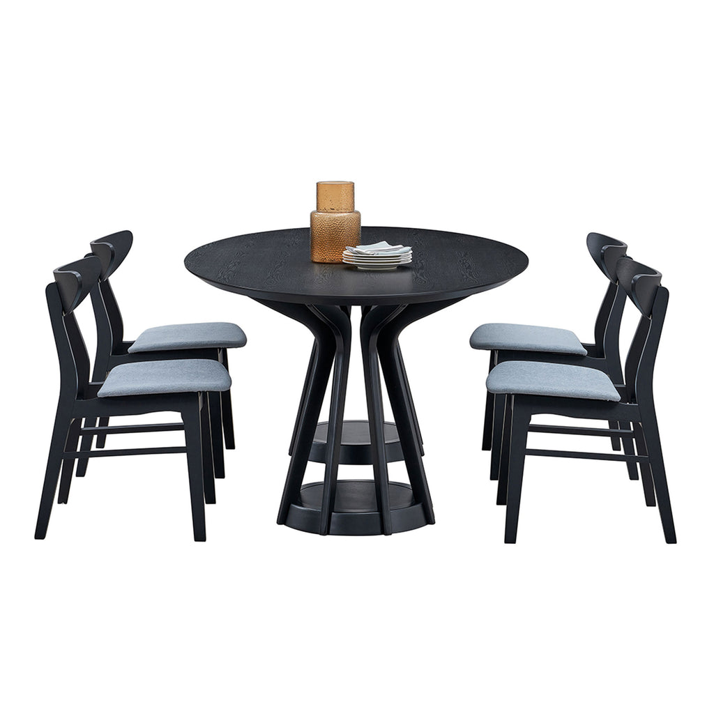 Modern 78.74 Inch Dining Table - Oval MDF Table with Sturdy Pedestal