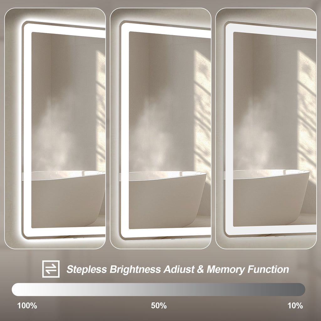 28x60 Inch LED Bathroom Vanity Mirror