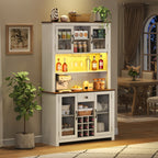 70.9" Kitchen Pantry Storage Cabinet