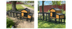 119.5” Outdoor Wooden Chicken Coop with Run