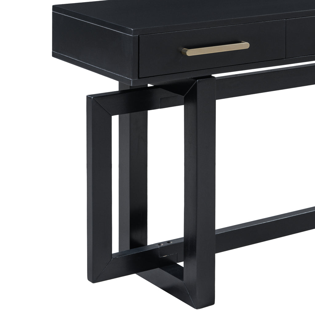 U_STYLE Elegant Console Table with Three Drawers