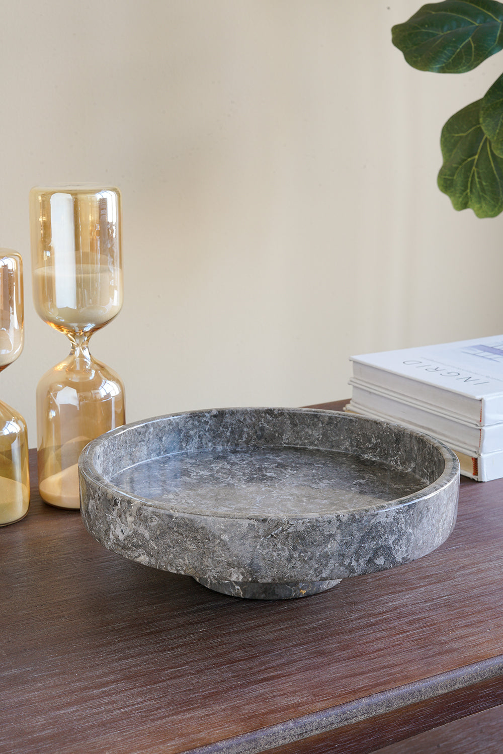 10x10x3" Marble Pedestal Plate