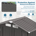 6X 3.6FT Metal Outdoor Storage Shed