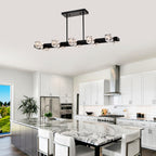 Rectangle Chandelier for Dining Room, 10-Light