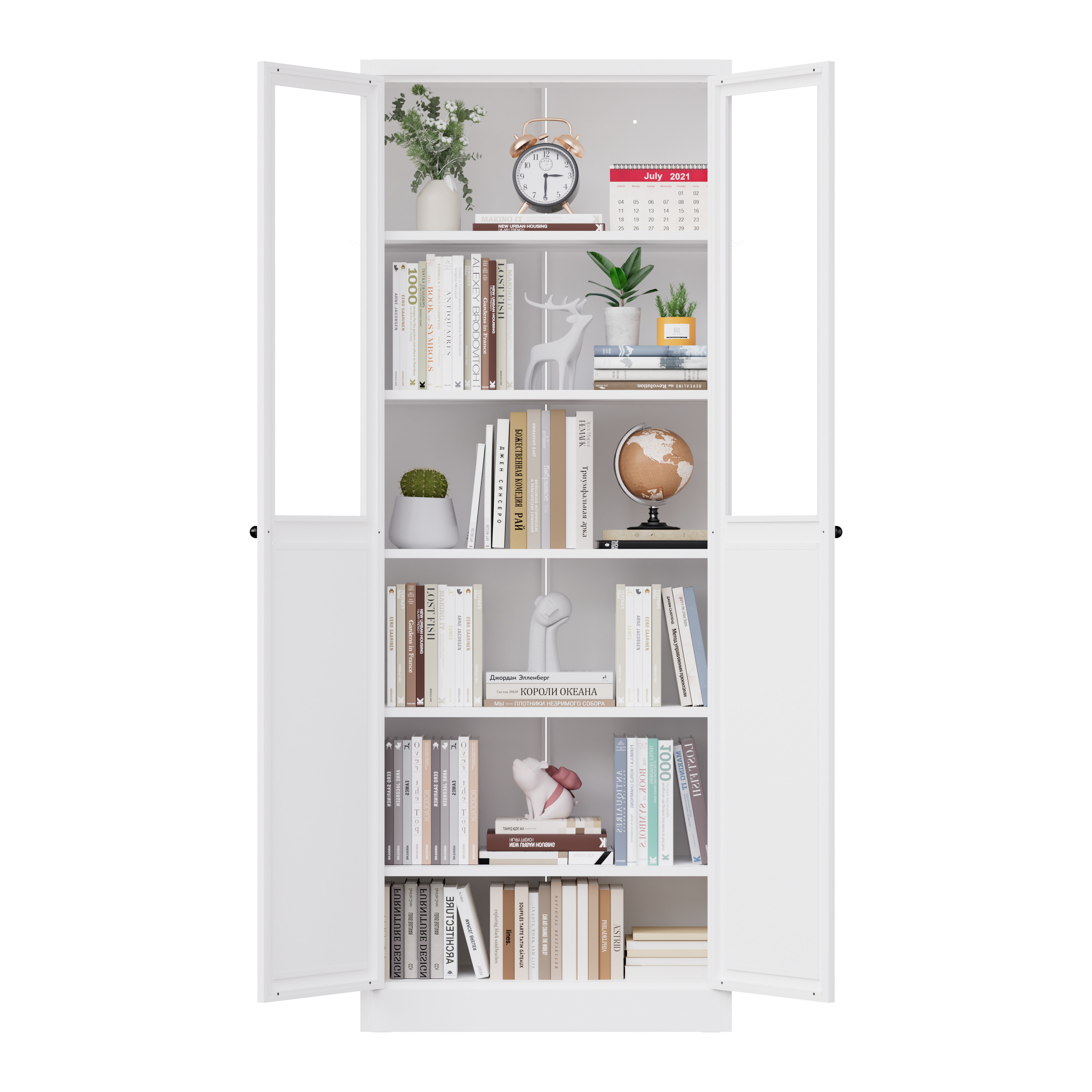 72" Metal Kitchen Pantry Cabinet with Doors & Shelves