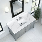 49-Inch Quartz Bathroom Vanity Top with Undermount Sink