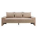 Algora 84.5 in. Modern Upholstered Velvet Sofa, Moss