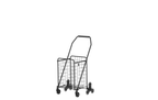 Foldable Utility Shopping Cart with 360° Rolling Wheels