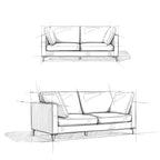 Ava 76 Inch Mid Century Sofa