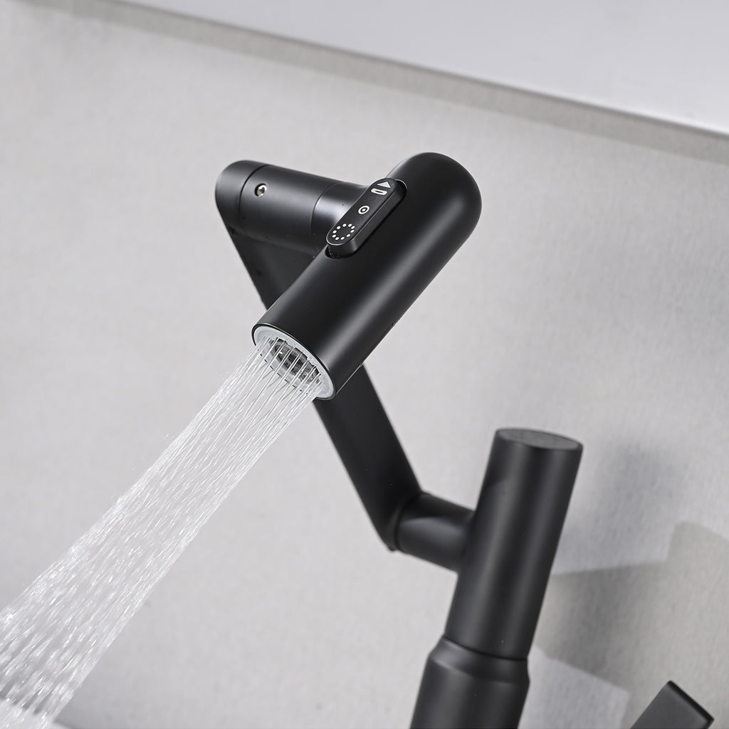 Bathroom Sink Faucet with Spray Function