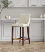 Shubert Wood Upholstered Barstool