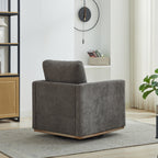 30.7"W Square Upholstered Swivel Accent Chair