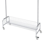 Garment Rack with Basket on Wheels