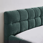 Queen Size Upholstered Bed Frame with Thick Fabric