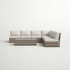 6-Piece Wicker Patio Seating Group with Cushions