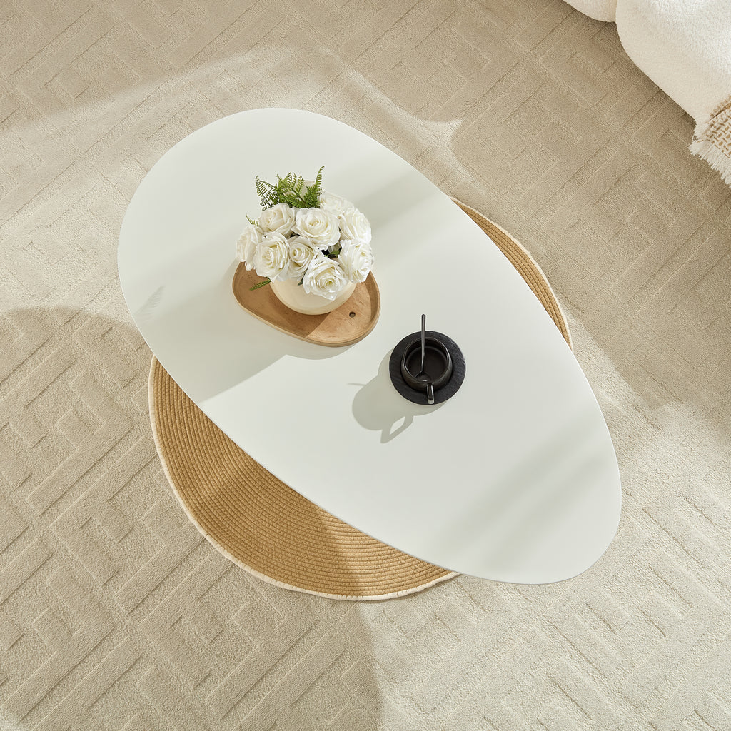 47.27" Lucky Stone-shaped Elliptical Coffee Table