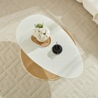47.27" Lucky Stone-shaped Elliptical Coffee Table