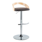 Contemporary Adjustable Barstool with Swivel