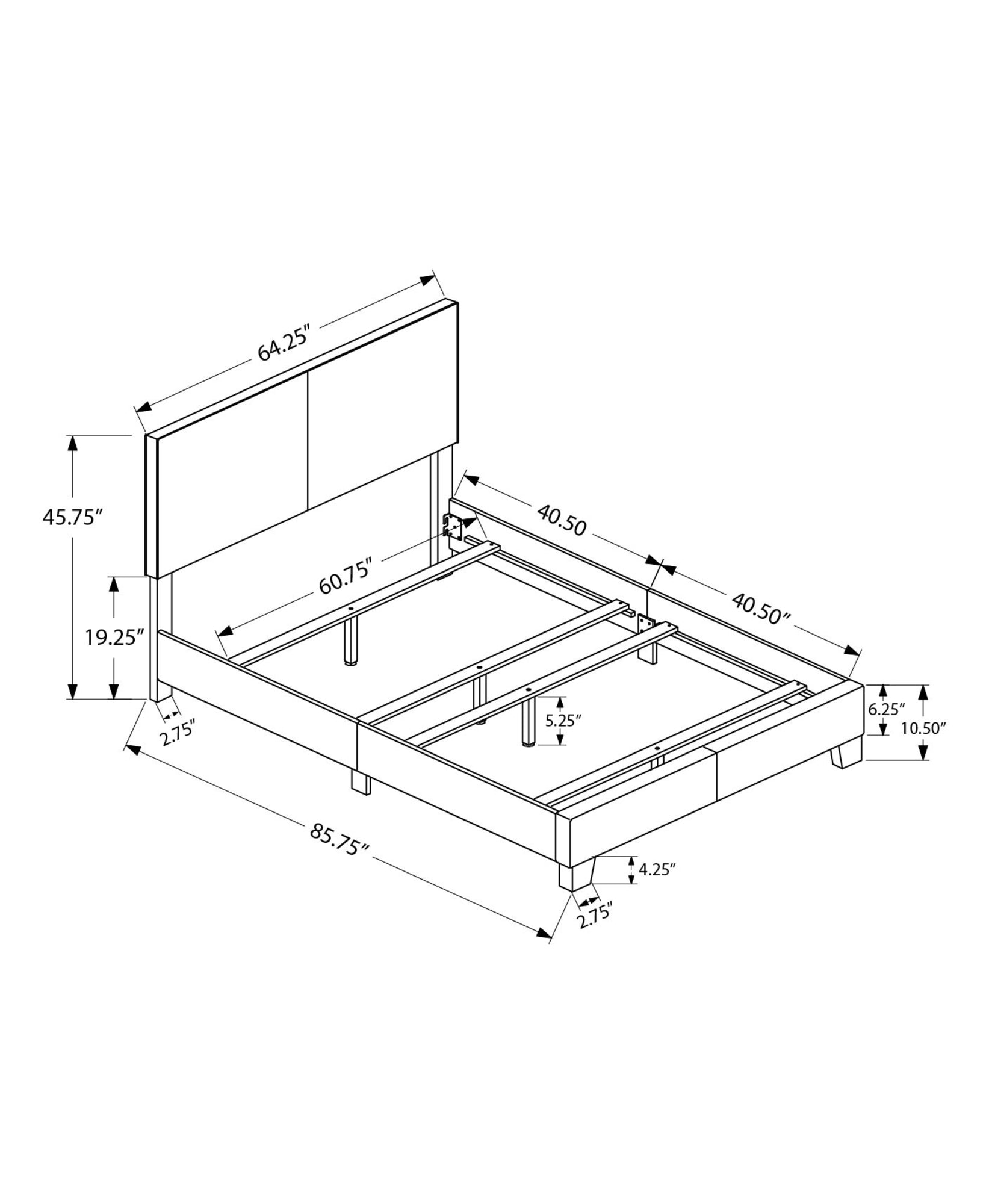 Queen Size Upholstered Bed